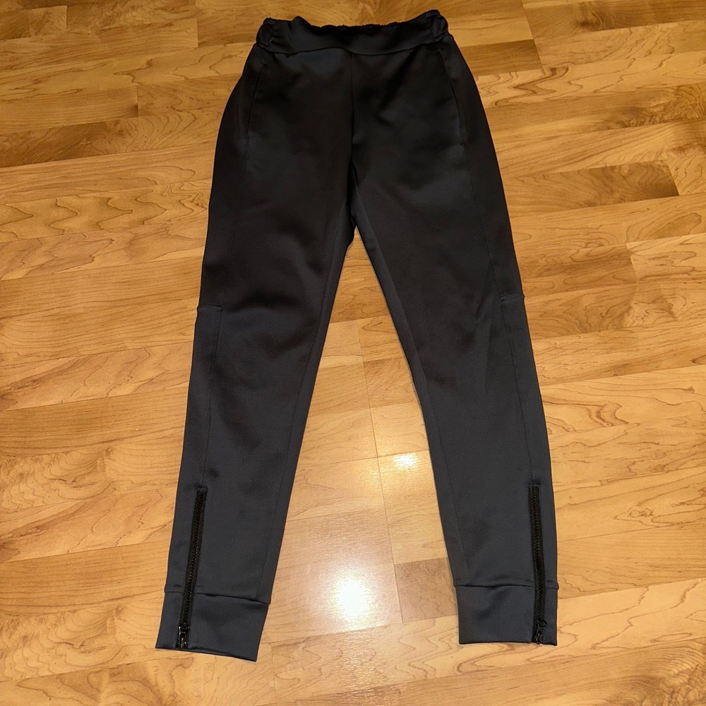Jo + Jax Youth Large Premium Dance Activewear dark Gray Zip ankle Jogger Pants‎